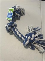 ForeverPals Knotted Rope Dog Toy Blue White