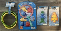Lot of Pool Toys Dive Rings Float Toys Dive Fish