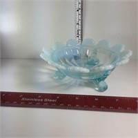Footed Fenton candy dish