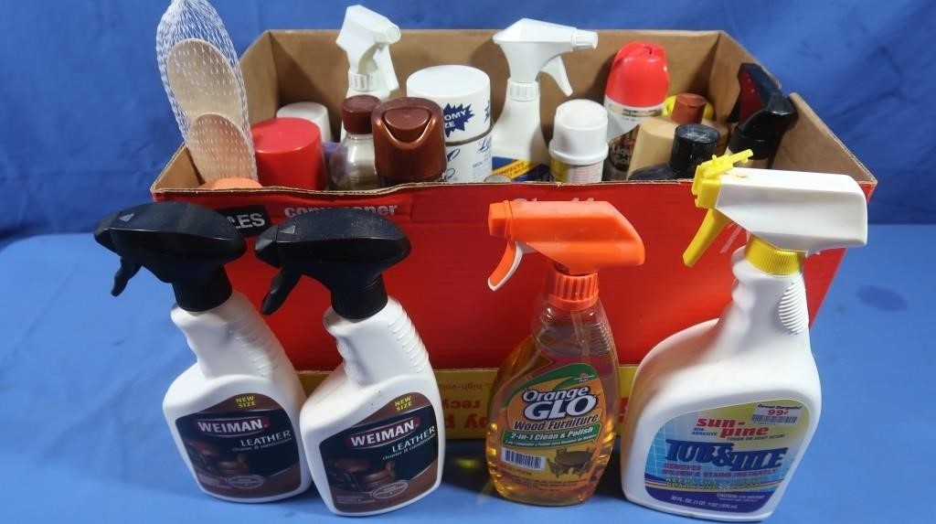 Tub/Tile Cleaner, Leather Cleaner, Wood Care &