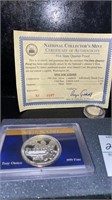 Flight 93 commemorative coin.  .999 silver fine