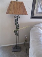 Matching Metal, Floor Lamp & Table Lamp