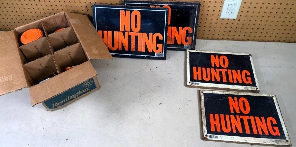 No Hunting signs & a few clays
