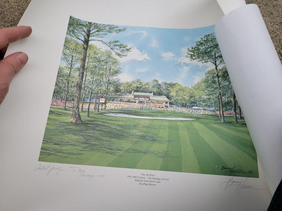 Barry Hobowitz Signed "The 9th Hole" Poster
