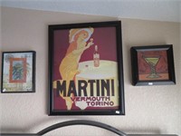 Martini Vermouth Print, Travel Print & Martini Til