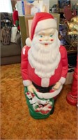 Vintage blow mold Santa - 47 inches h- lighted