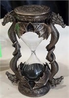 Dragon Hourglass Black Sand Timer