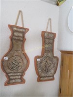 Two Clay Wall Plaques