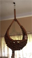 Wooden Hand Crafted Hanging Planter