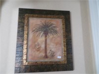 Two Ornate Framed Palm Prints