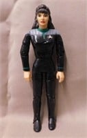 6 Star Trek action figures: 1996 Deanna Troi,
