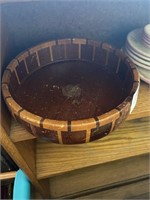 California Redwood nut bowl. 10 inch