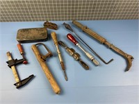 OLD TOOLS, SCREW DRIVERS & MORE