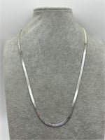 Italian Sterling Silver Herringbone 20" Necklace
