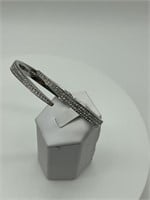 Michael Kors Silver Tone Crystal Fancy Bracelet