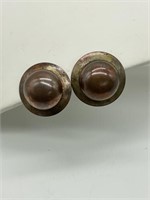 Kate Hines Vintage MCM Copper Earrings