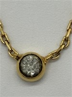 Sanskruti Bentex Gold Tone Crystal Necklace