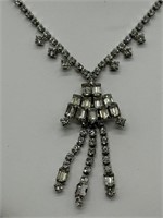Fabulous 1940's FANCY Rhinestone Necklace