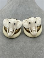Rare Vintage Katrina Couture Elephant Earrings