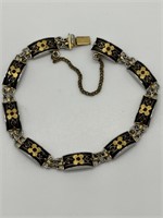 Vintage Damascene Fancy Panel Bracelet