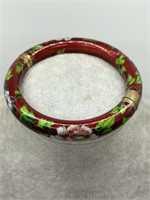 Antique Large Chinese Cloisonne Bangle Bracelet