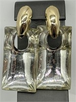 Vintage High-Fashion Lucite Earrings