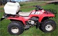 1992 Honda Four Trax 300 4-Wheeler ATV w/Sprayer