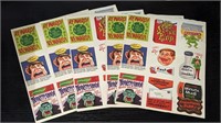 5 Uncut Sheet Wacky Packages Cards