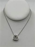 Swarovski Crystal Fancy Heart Necklace