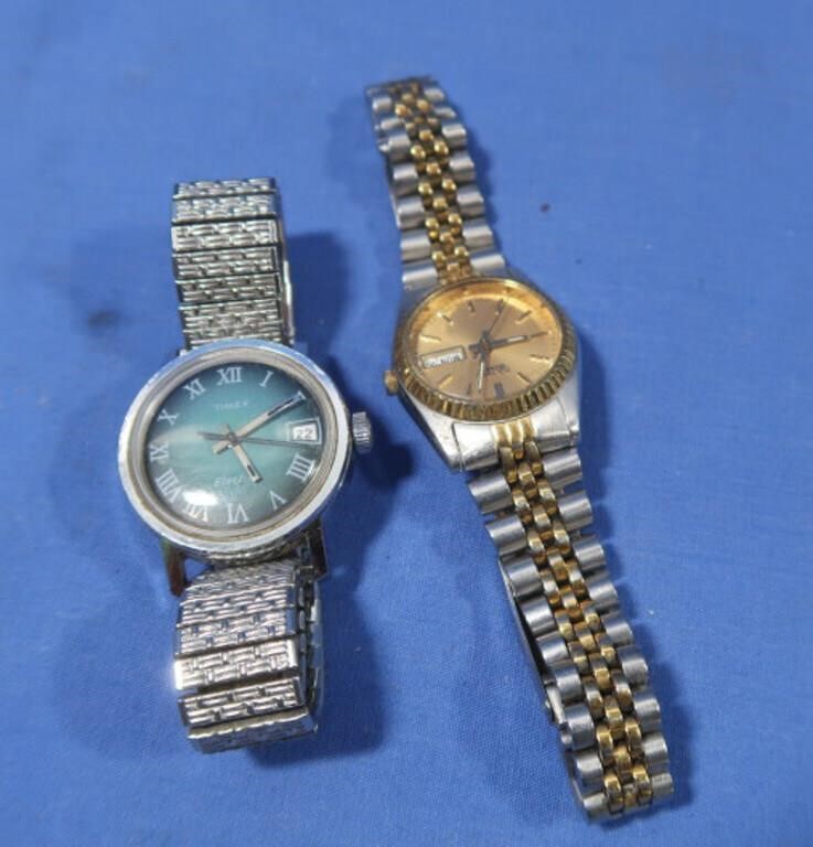 2 Watches-Seiko & Timex