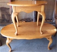 Wooden Oval Coffee & End Tables - Furniture