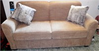 Nice Sleeper Sofa / Couch Hide-a-Bed & Pillows
