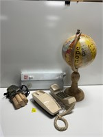 Vtg Telephone,decorative globe,Ultra Lampi Light