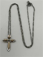 Ross Simon Sterling Gold Vermeil Cross Necklace