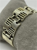 Vintage Coro Gold Tone Paneled Bracelet
