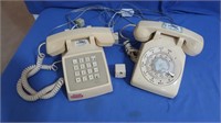 2 Rotary Telephones
