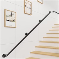 Elibbren 10FT Staircase Handrail with 3 Wall