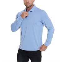 JIM LEAGUE Men's Golf Shirt Long Sleeve Athletic