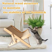 NEW! MUYG Cat Hammock, Adjustable Wooden Cat