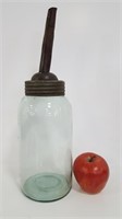 Antique Oil Bottle (Aqua Sealer)  With Metal Spout