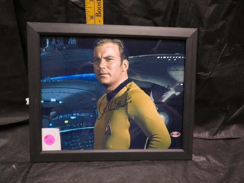 William Shatner as James T Kirk Signed Framed