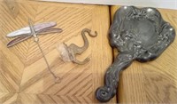 Dragonfly, Elephant Wall Hook &  Hand Mirror