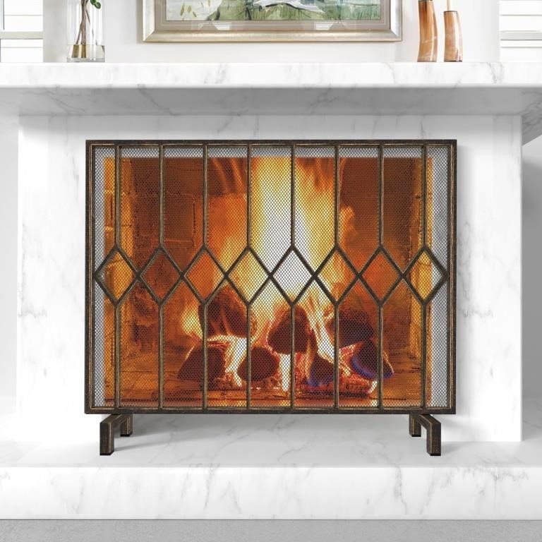 *Looks New $206 Amagabeli Fireplace Screens