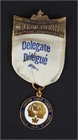 Cdn Labour Congress 4th Constitutional Conv. Badge