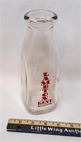 VINTAGE LAMBTON KENT DAIRY Glass Bottle-MINT