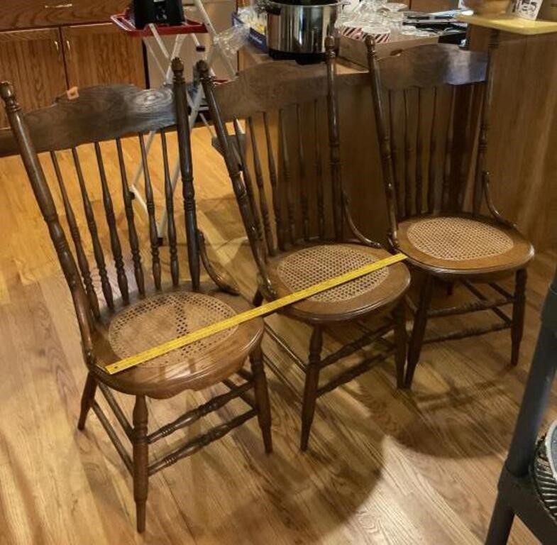 Wooden Chairs With Cane Seats 3