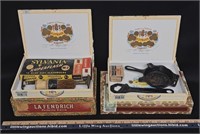 Cigar Boxes w Contents