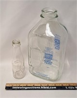 Vintage Glass Bottles-MILLERS DAIRY/MINI POP