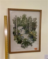 Embroidered Framed Art