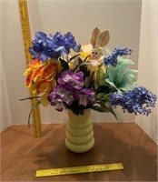 Vase & Faux Flowers
